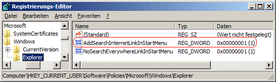 AddSearchInternetLinkInStartMenu