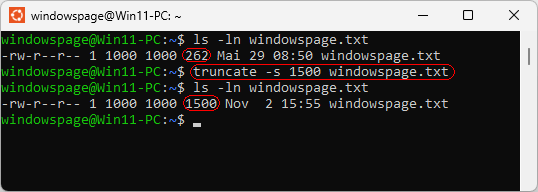 truncate -s 1500 windowspage.txt