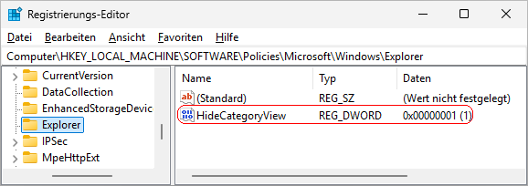 HideCategoryView