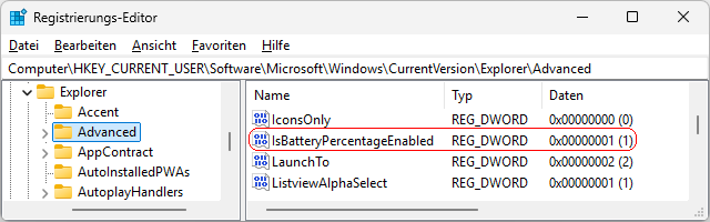 IsBatteryPercentageEnabled