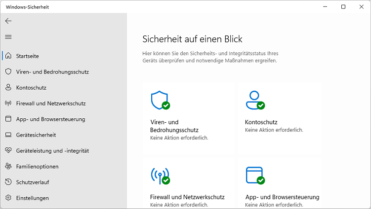 App "Windows-Sicherheit"