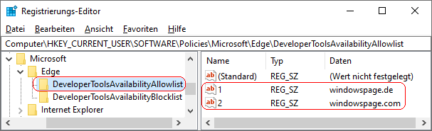 DeveloperToolsAvailabilityAllowlist