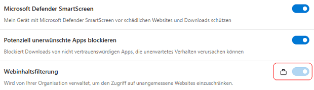 WebContentFilteringBlockedCategories