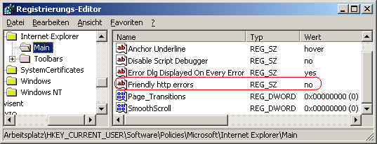Friendly http errors