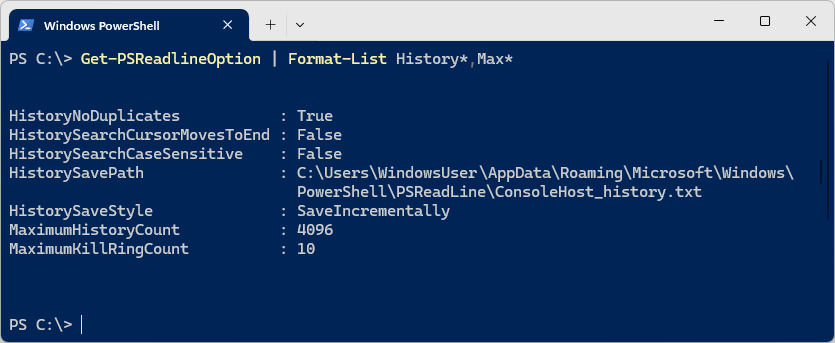 Get-PSReadlineOption