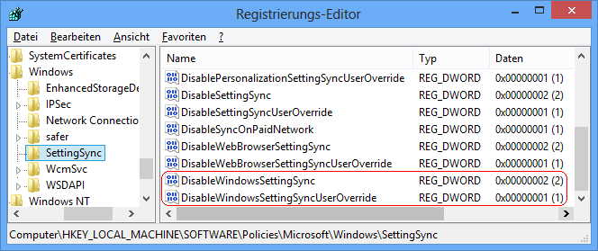 DisableWindowsSettingSync