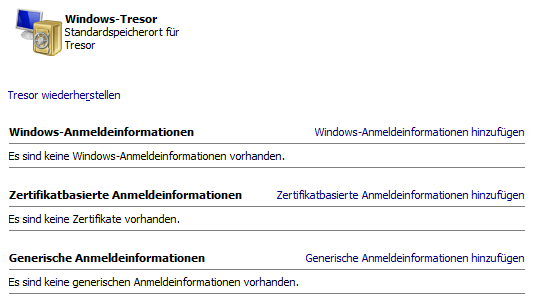 Windows-Tresor