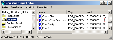 EnableColorSelection