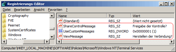 UseCustomMessages