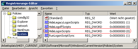 HideLogonScripts