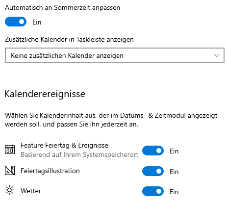 Kalenderereignisse